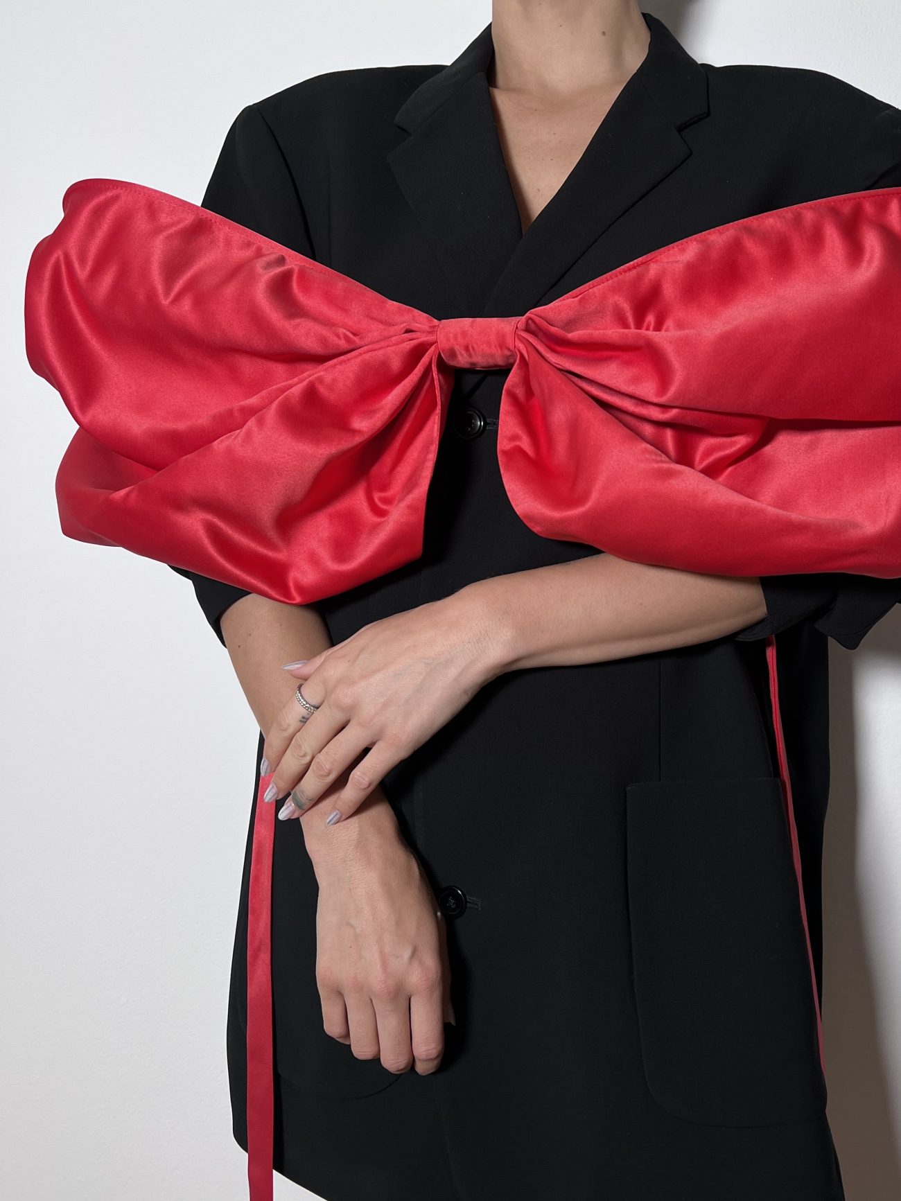 BOW BLAZER RED - Image 8