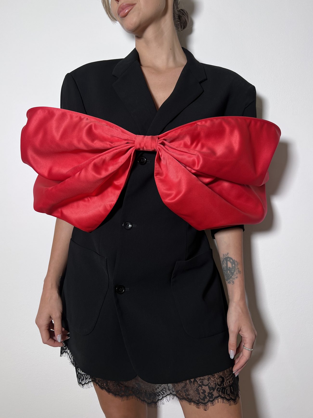 BOW BLAZER RED - Image 2