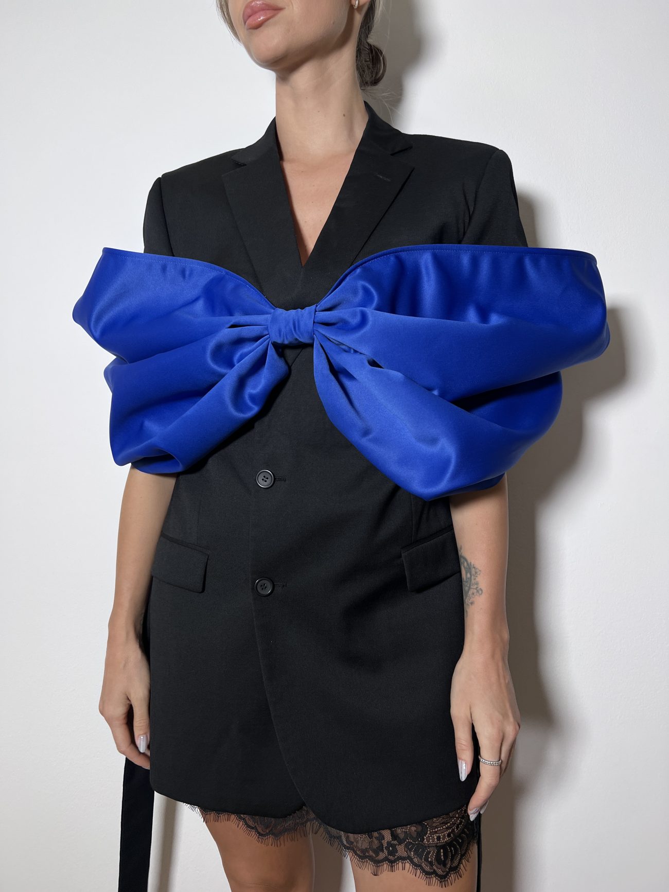 BOW BLAZER ROYAL BLUE