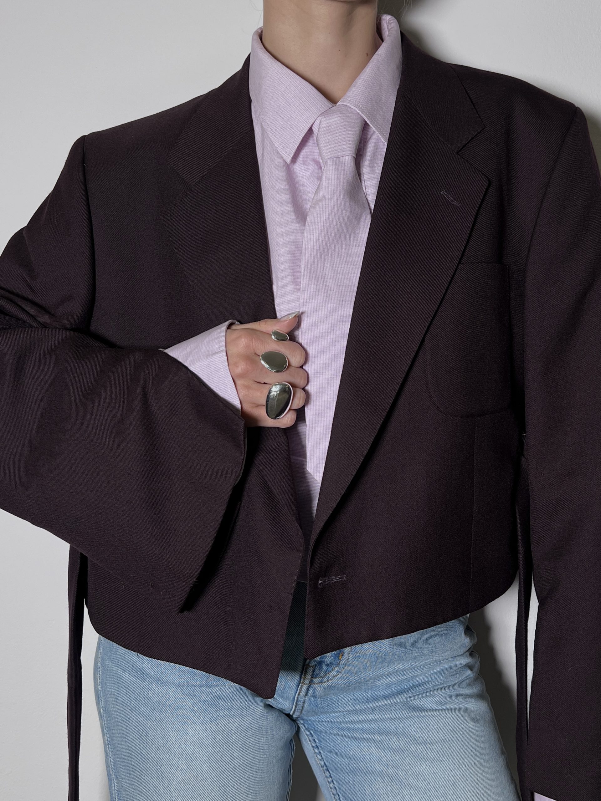 COZY BLAZER Burgundy