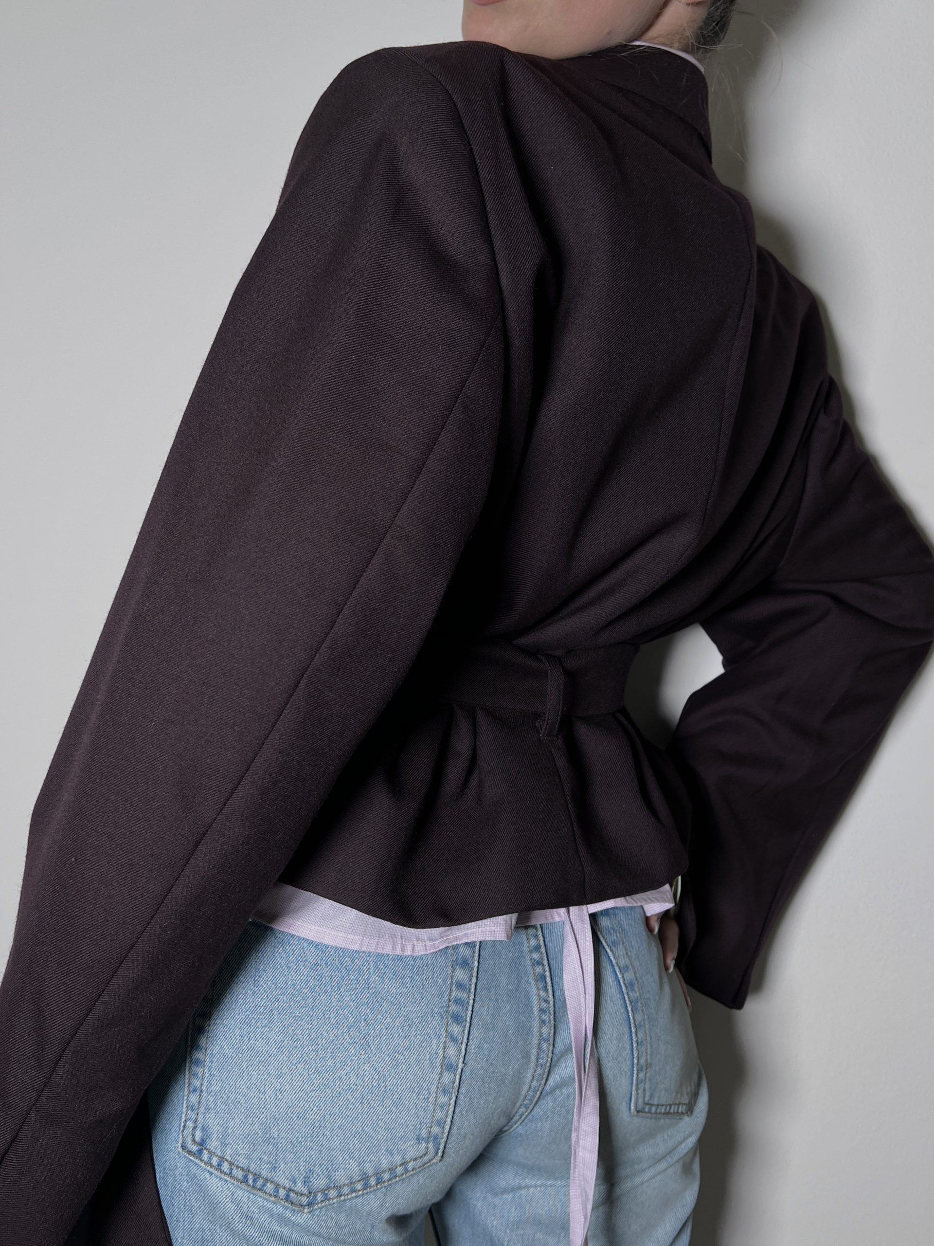 COZY BLAZER Burgundy - Image 3