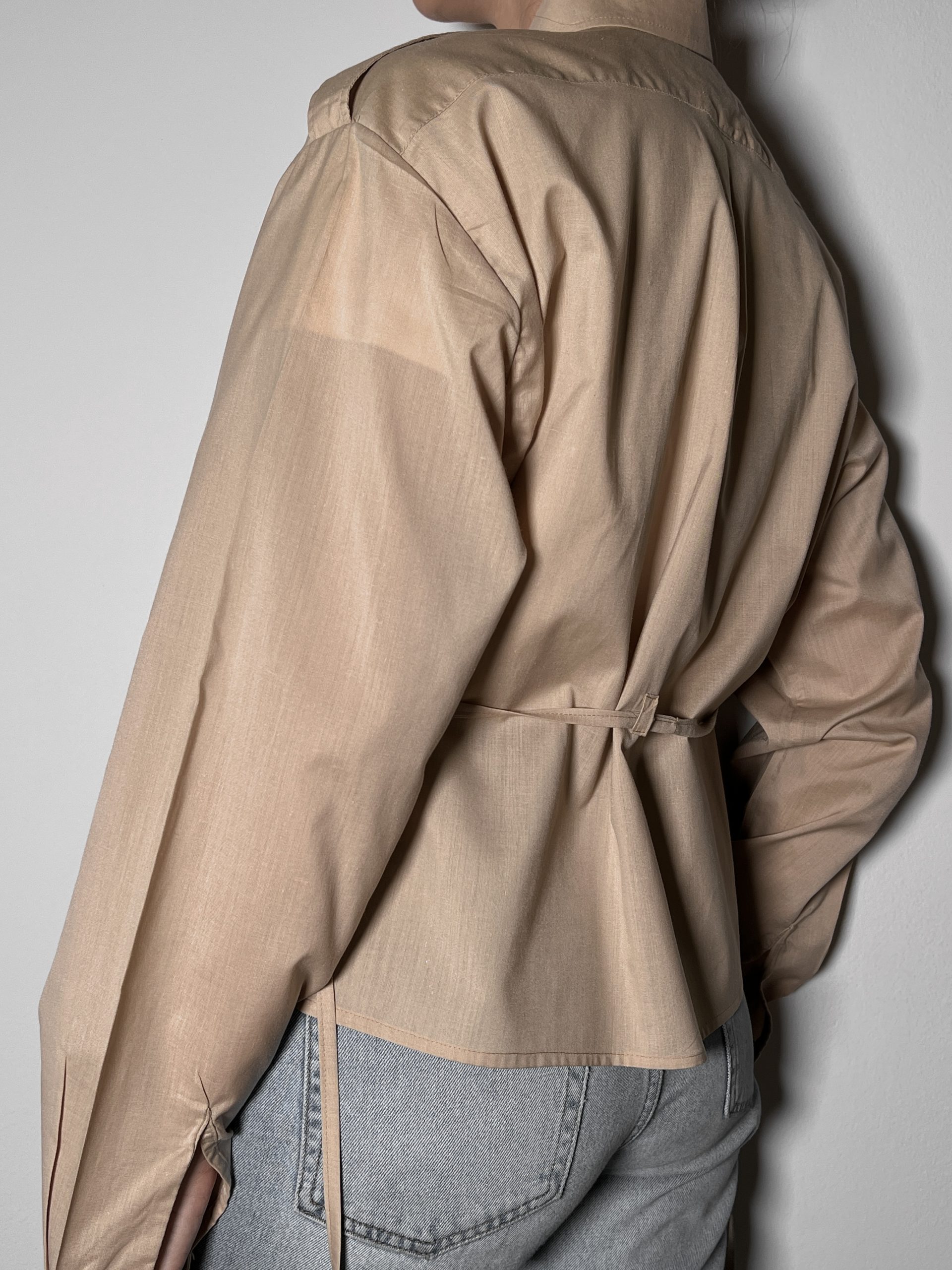 SHIRT + TIE Warm Beige - Image 6