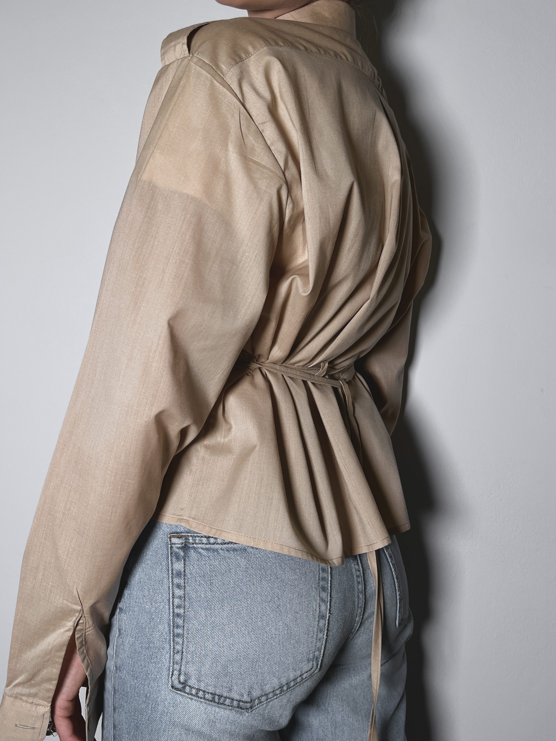 SHIRT + TIE Warm Beige - Image 5