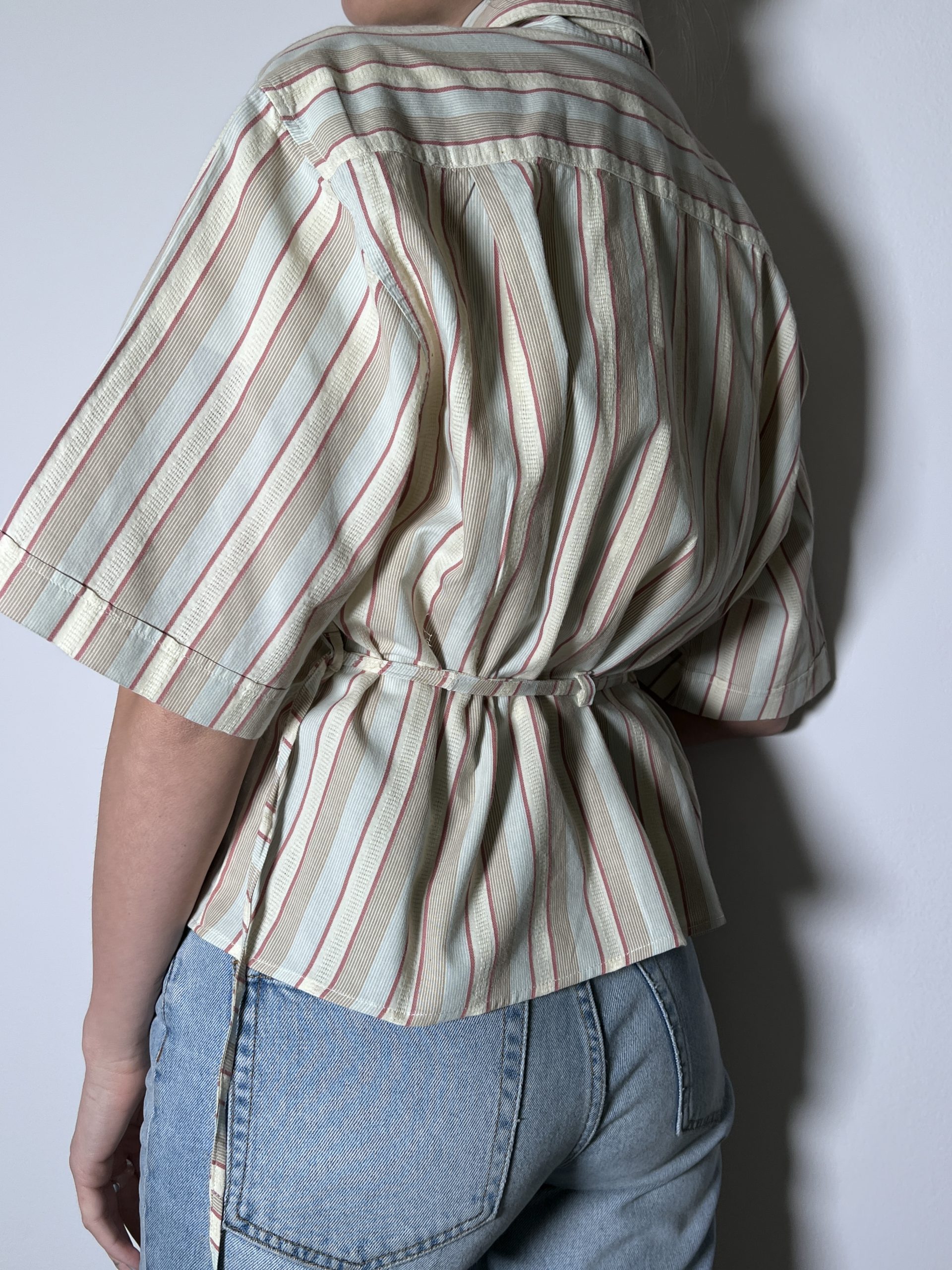 SHIRT + TIE Stripes Beige - Image 3