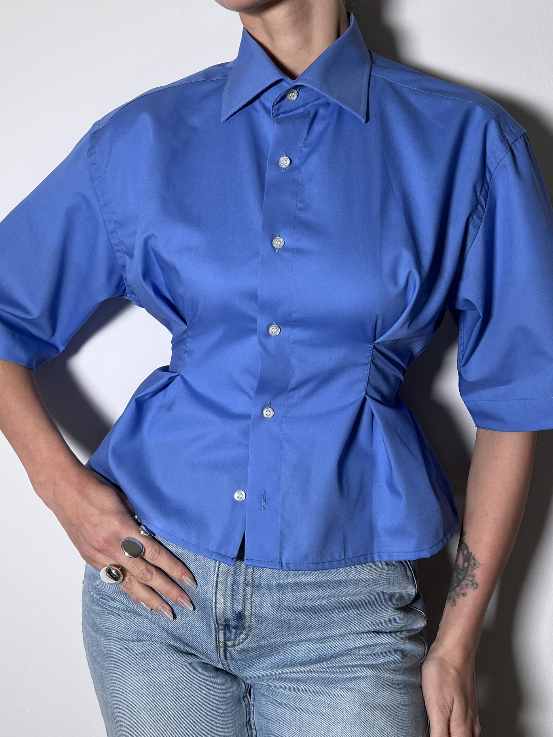 SHIRT + TIE Blue - Image 2