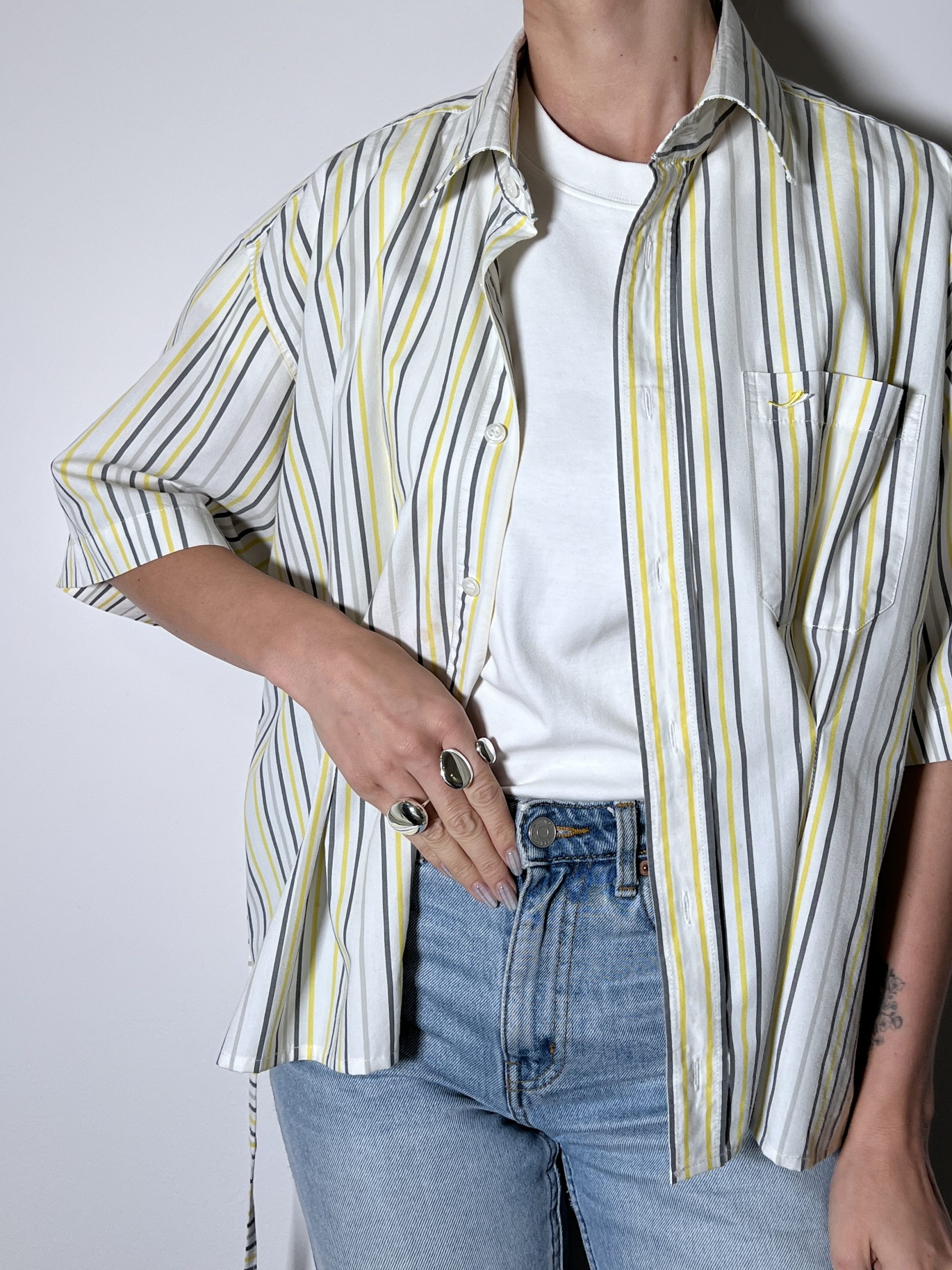 SHIRT + TIE Stripes Yellow - Image 7