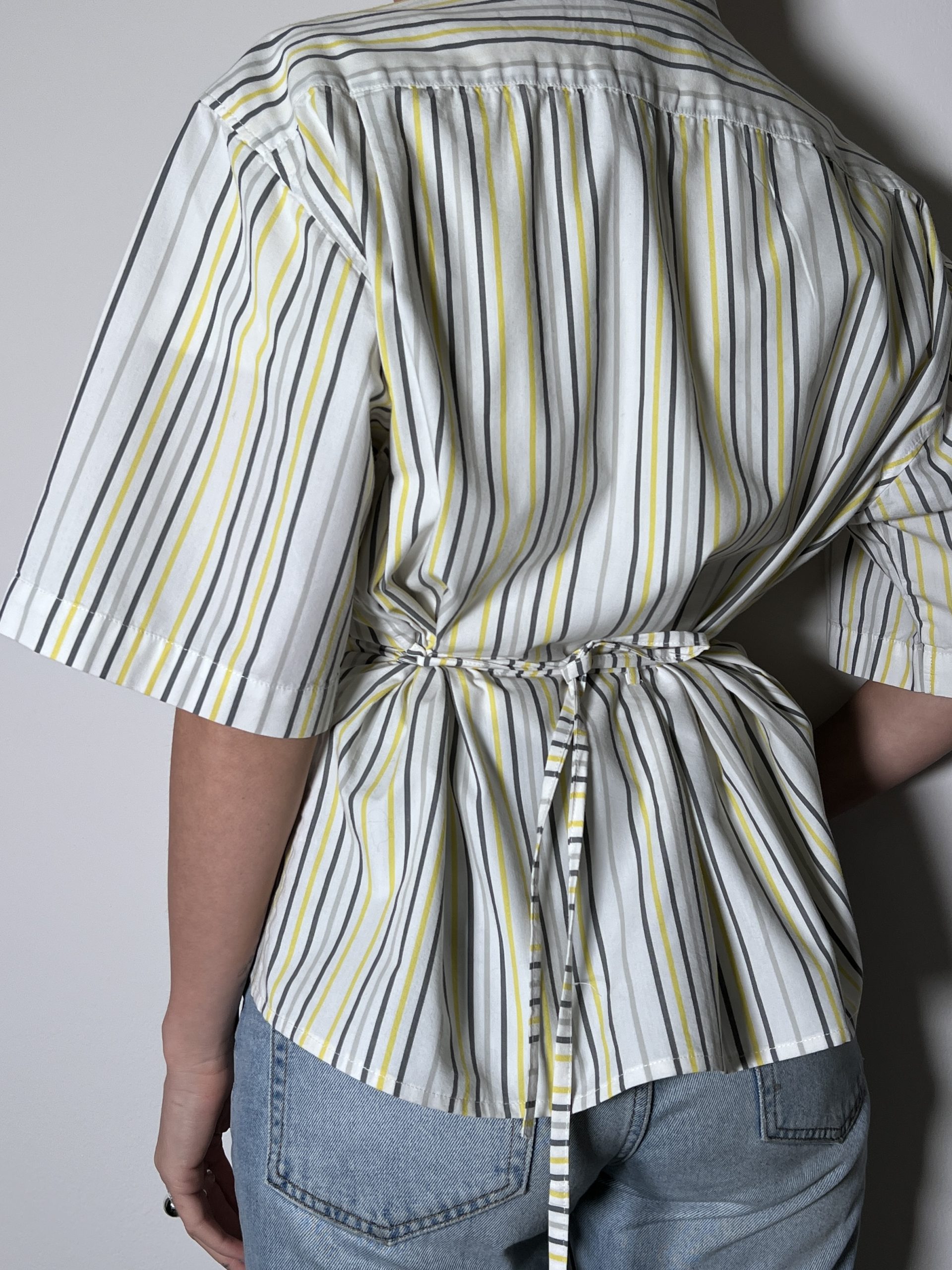 SHIRT + TIE Stripes Yellow - Image 4