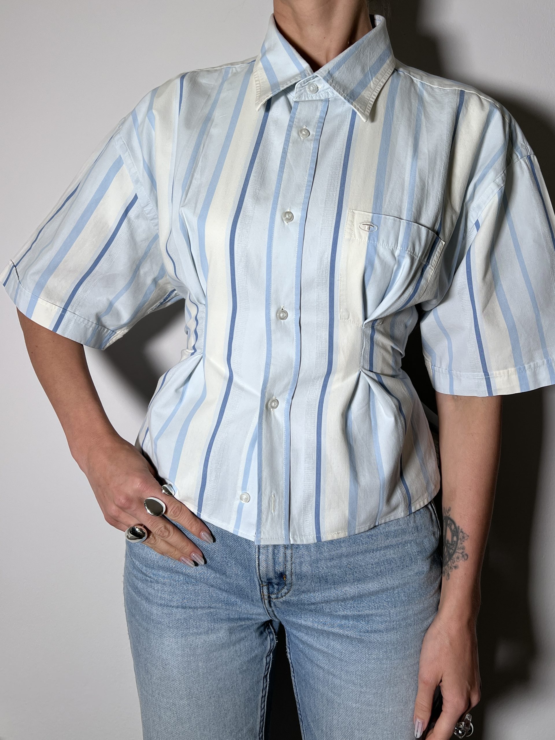 SHIRT + TIE Stripes Baby Blue - Image 2