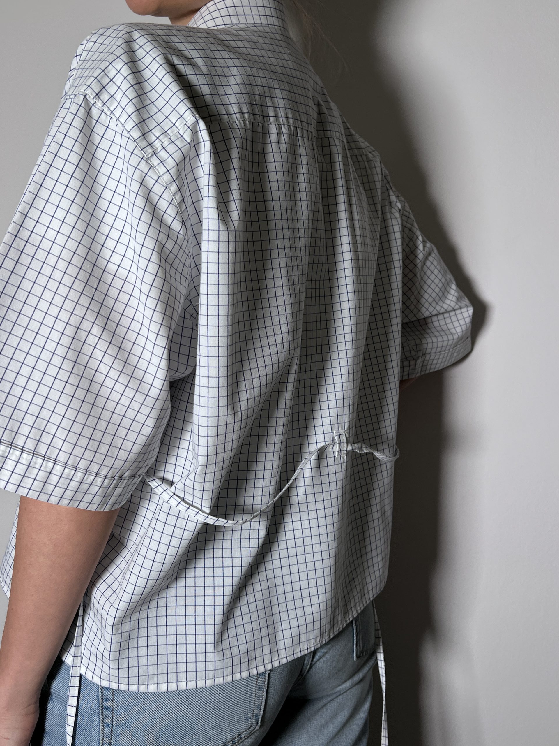 SHIRT + TIE Plaid Blue - Image 4