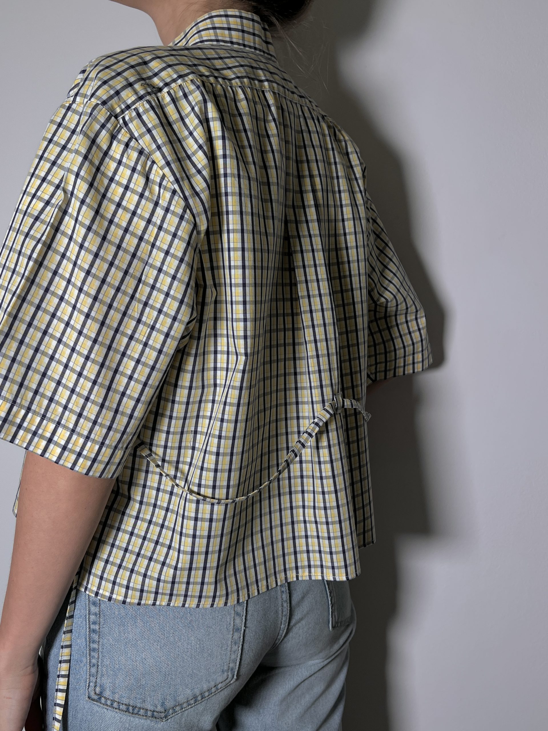 SHIRT + TIE Plaid Yellow - Image 5