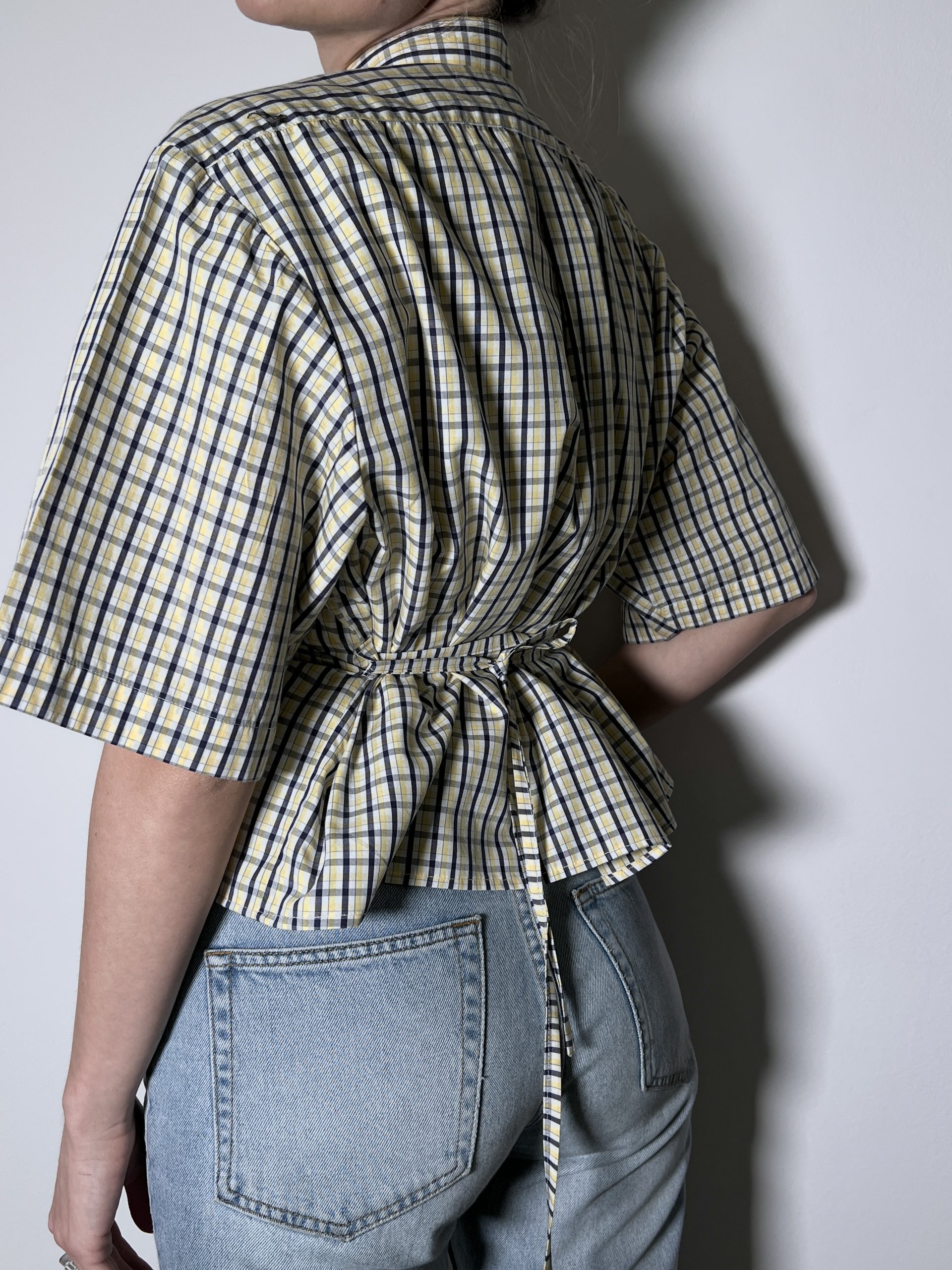 SHIRT + TIE Plaid Yellow - Image 3